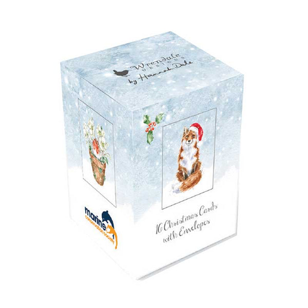 Wrendale Designs Charity Mini Boxed Cards - Fox (Pack of 16) image 1