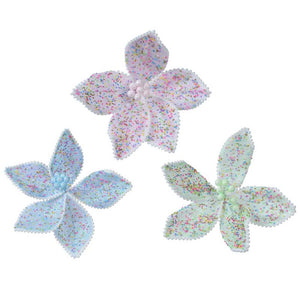 Everlands Pastel Sprinkles Poinsettia Clip (Assorted Designs) image 0