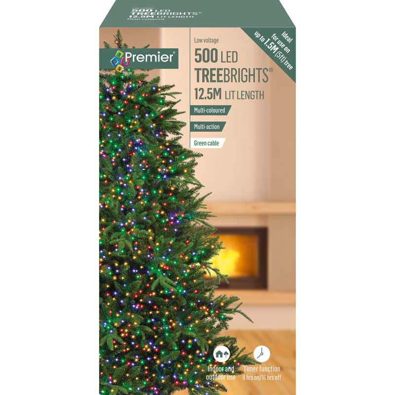 Premier 500 Multi-Action LED TREEBRIGHTS with Timer - Multi-Coloured image 0