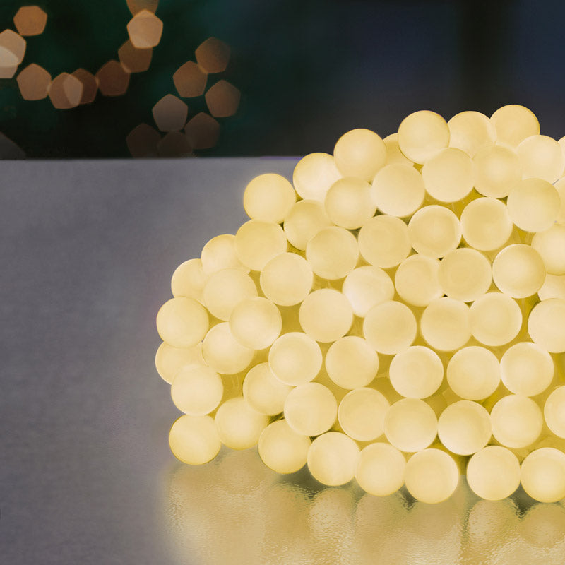 Premier 150 Multi-Action LED Frosted Berry Lights with Timer - Warm White image 0