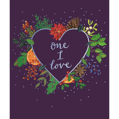 Woodmansterne Text In Heart Christmas Card image 0