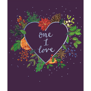Woodmansterne Text In Heart Christmas Card image 0