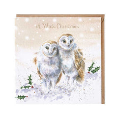 Wrendale Designs White Christmas Card image 0