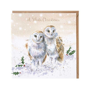 Wrendale Designs White Christmas Card image 0