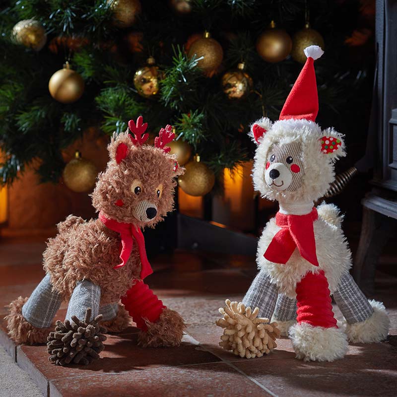 Zoon Festive Llama PlayPal Dog Toy (Assorted Designs) image 0