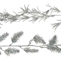 Everlands Silver Glitter Garland (Assorted Designs) image 0