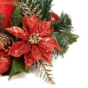 Premier Glitter Poinsettia Candle Ring (Assorted Designs) image 4