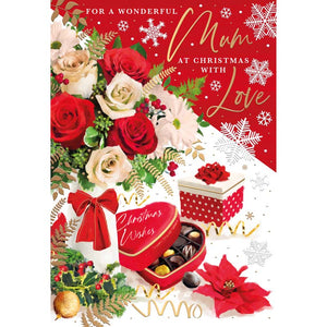 Words N Wishes Christmas Flowers & Gifts Christmas Card image 0