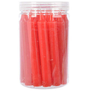Decoris Mini Red Dinner Candles (Pack of 22) image 0