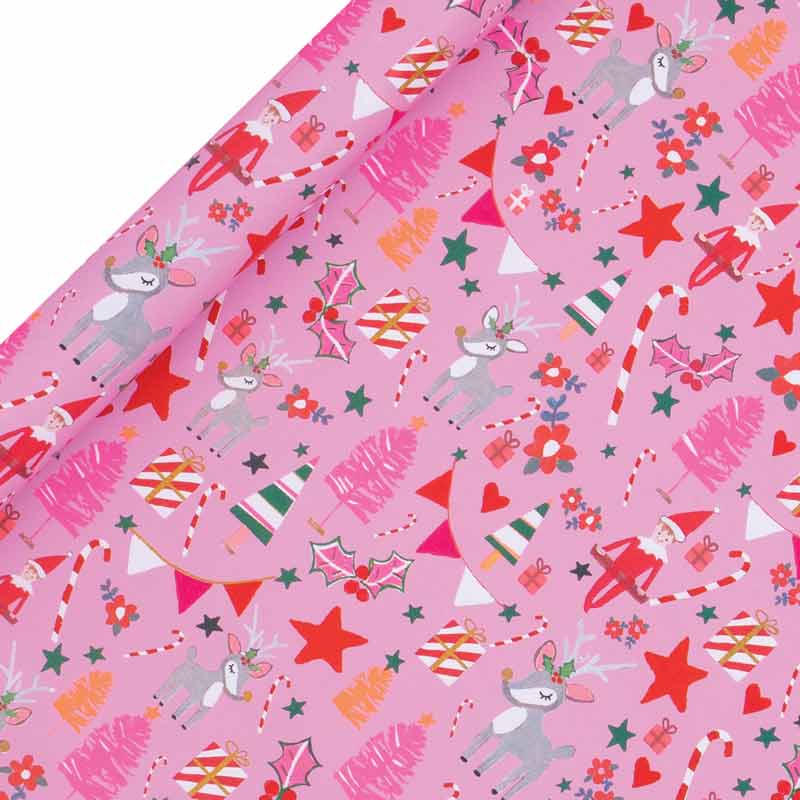 Glick Kids Pink XL Gift Wrap (4m) image 0