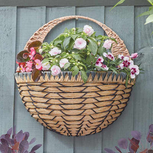 Smart Garden Savanna Faux Rattan Wall Basket (16 inch) image 0