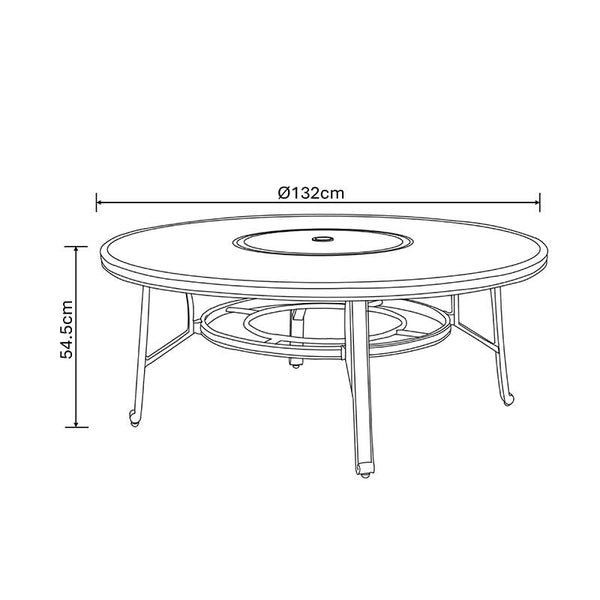 Hartman Buxton 4 Seat Cosy Fire Pit Lounge Set image 12