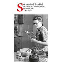 Emotional Rescue Woman Reading Book Christmas Card image 0