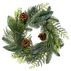 Everlands Natural Wreath with Pinecones image 1