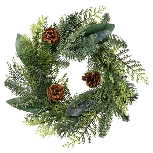 Everlands Natural Wreath with Pinecones image 1