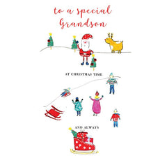 Laura Sherratt Grandson Hand Finished Christmas Card image 0