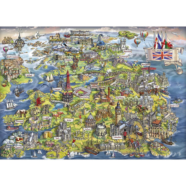 Gibsons Beautiful Britain 1000 Piece Jigsaw Puzzle image 0