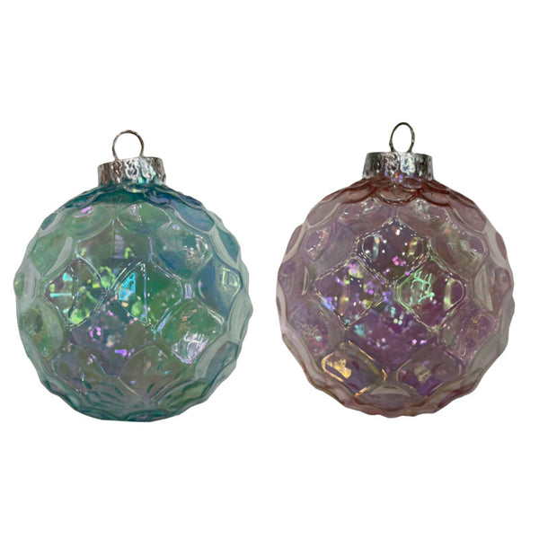 Decoris Shatterproof Iris Bauble (Assorted Designs) image 0