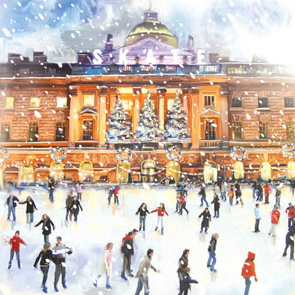Ling Design Charity Christmas Cards - Skating At Somerset House (Pack of 6) image 0