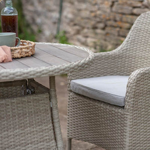 Bramblecrest Tetbury Bistro Set in Nutmeg Weave image 3
