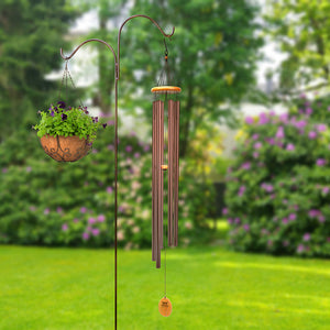 Symphony Wood and Aluminium Wind Chime with Bronze Finish, Size 145cm image 0