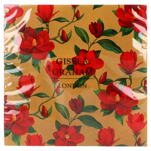 Gisela Graham Paper Napkins - Red Magnolia (Pack of 20) image 0