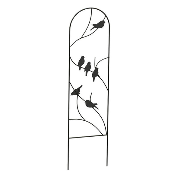 Panacea Perching Birds Pot Trellis Black image 0