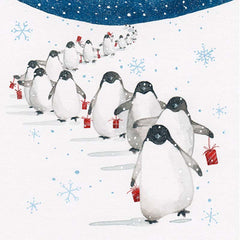 Woodmansterne Snow Waddle Christmas Card image 0