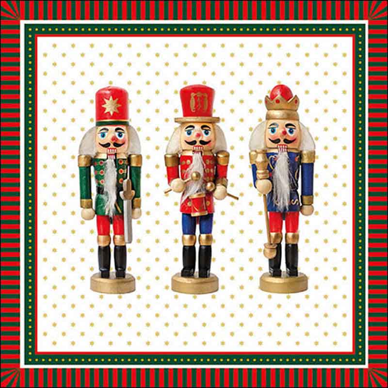 Ambiente Paper Napkins - Three Nutcrackers (Pack of 20) image 0