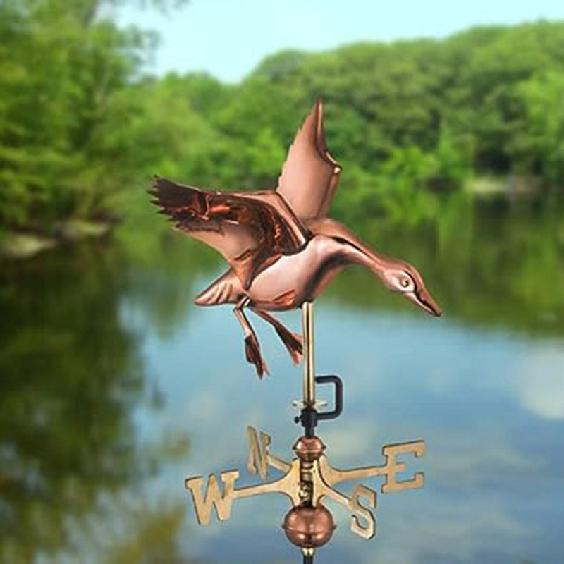Espira Copper Landing Duck Cottage Weathervane image 0