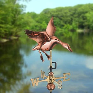 Espira Copper Landing Duck Cottage Weathervane image 0