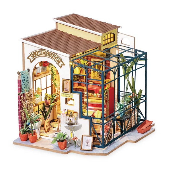 Robotime Emily's Flower Shop DIY Miniature House image 1
