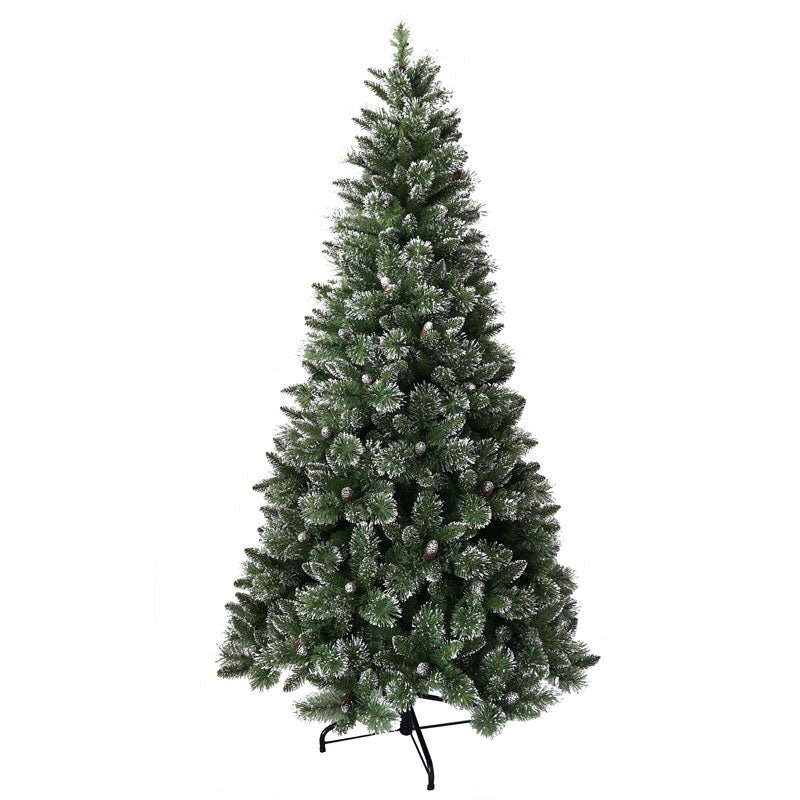 National Tree Shimmery Bristle Artificial Christmas Tree - 6.5ft image 0