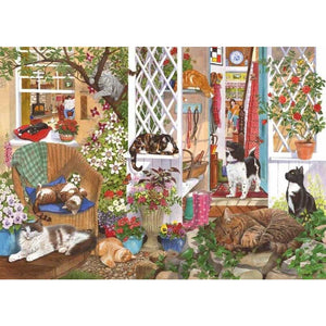 House Of Puzzles Feline Fine 1000 Piece Jigsaw Puzzle image 0