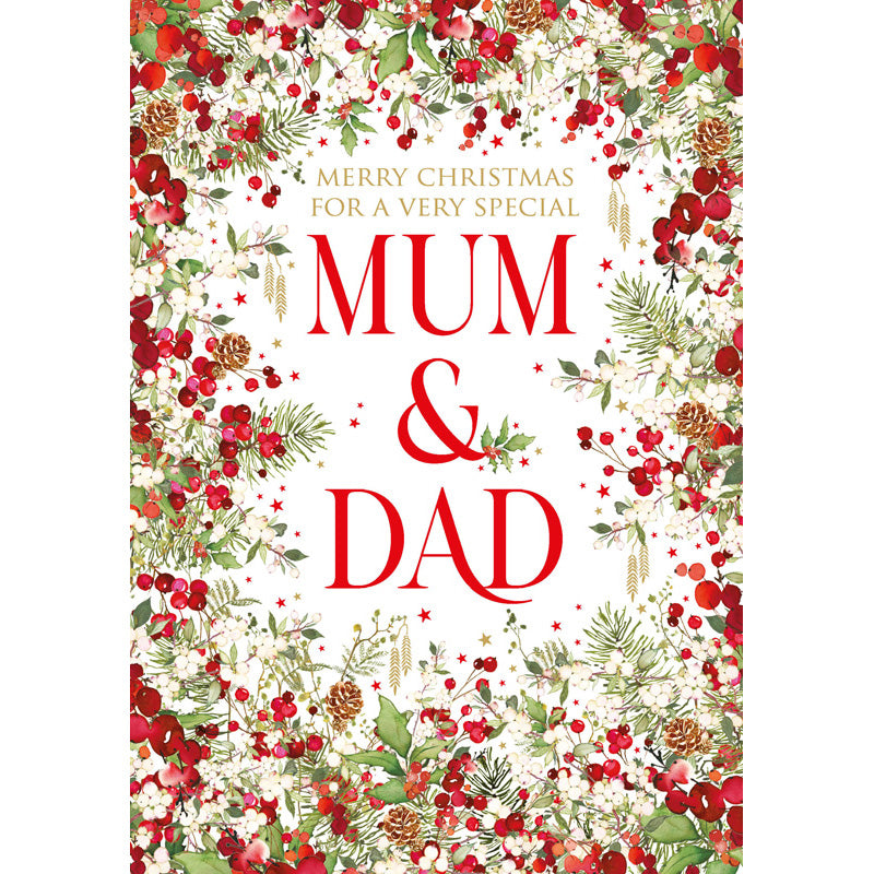 Nigel Quiney Festive Message Mum & Dad Christmas Card image 0