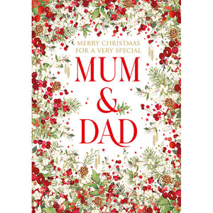 Nigel Quiney Festive Message Mum & Dad Christmas Card image 0