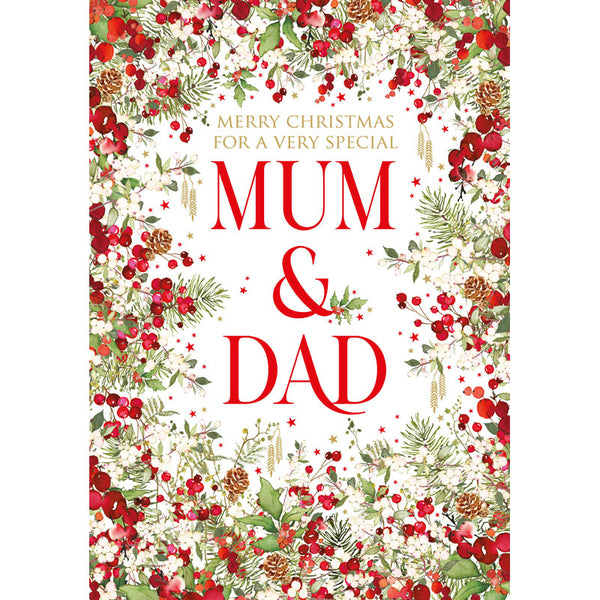Nigel Quiney Festive Message Mum & Dad Christmas Card image 0