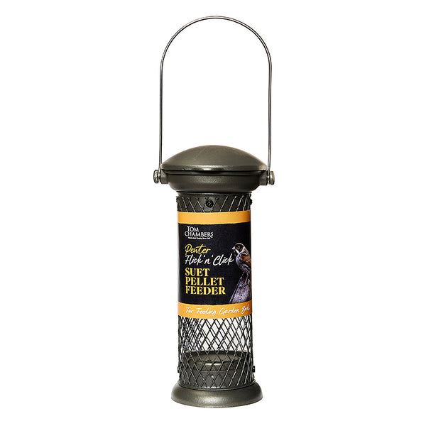 Tom Chambers Pewter Flick 'n' Click Suet Pellet Feeder image 0