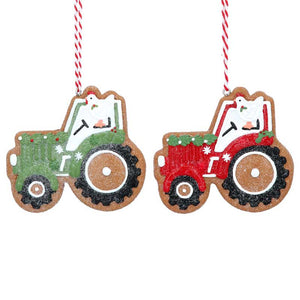 Gisela Graham Resin Gingerbread Tractor (Assorted Designs) image 0