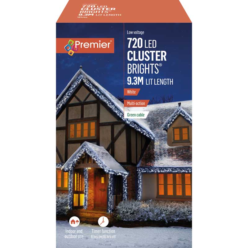 Premier 720 Multi-Action LED CLUSTERBRIGHTS with Timer - White image 0