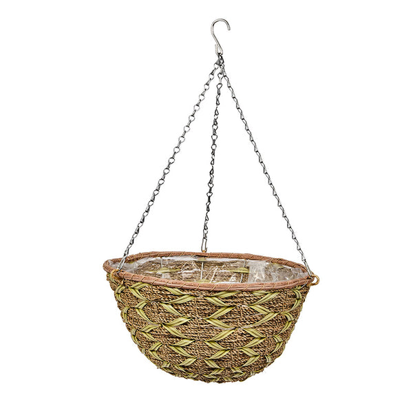 Smart Garden Faux Rattan Basket – Woodland Green (14-inch) image 1