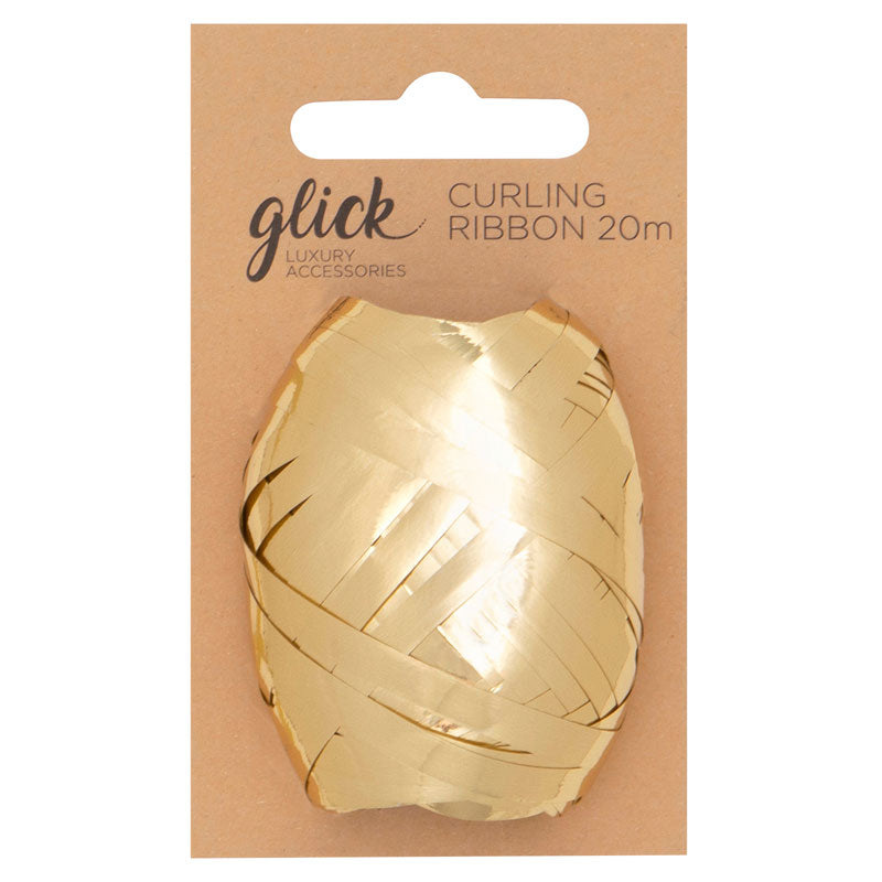 Glick Metallic Gold Curling Ribbon image 0