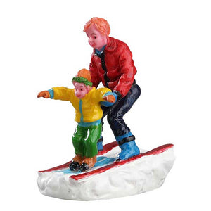 Lemax Father & Son Skiing image 0
