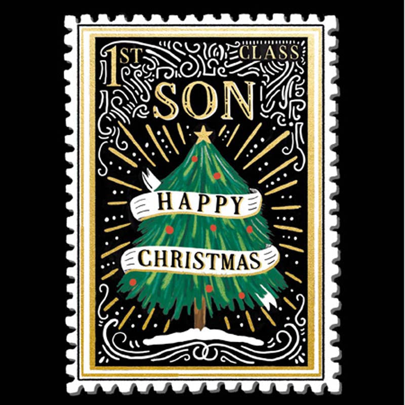 Woodmansterne Wonderful Son Christmas Card image 0