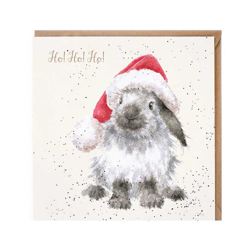 Wrendale Designs Ho Ho Ho! Christmas Card image 0