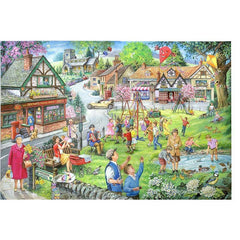 House of Puzzles Spring Green 1000 Piece Jigsaw Puzzle image 0