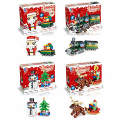 Playwrite Light Up Christmas Building Brick Set (Assorted Designs) image 0