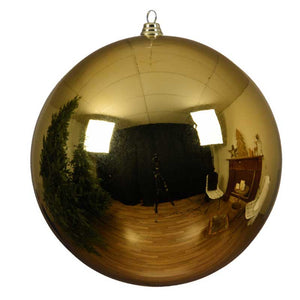 Decoris Large Shatterproof Bauble in Light Gold image 0