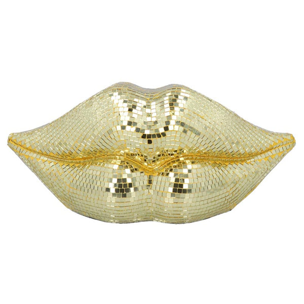 Gisela Graham Gold Mirror Lips image 0