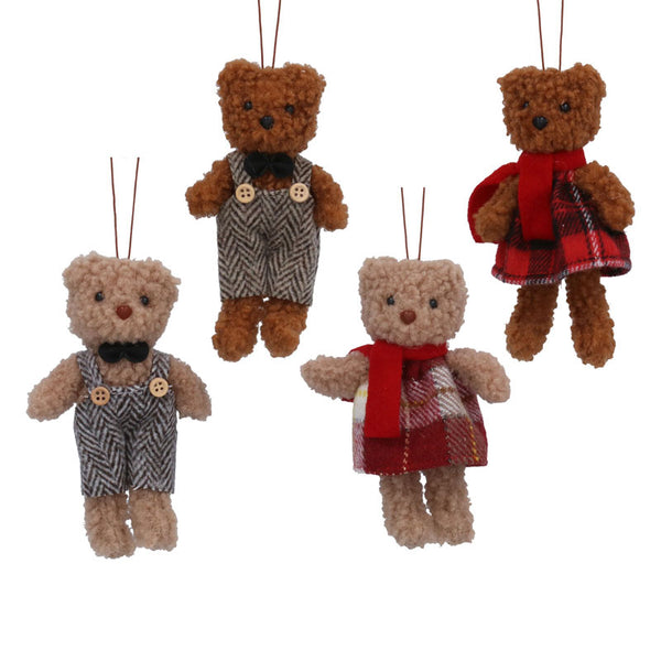 Gisela Graham Fabric Mr OR Mrs Teddy (Assorted Designs) image 0